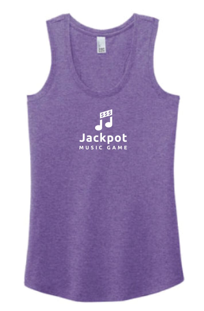 Jackpot Music Game Merch - Ladies Purple Tank