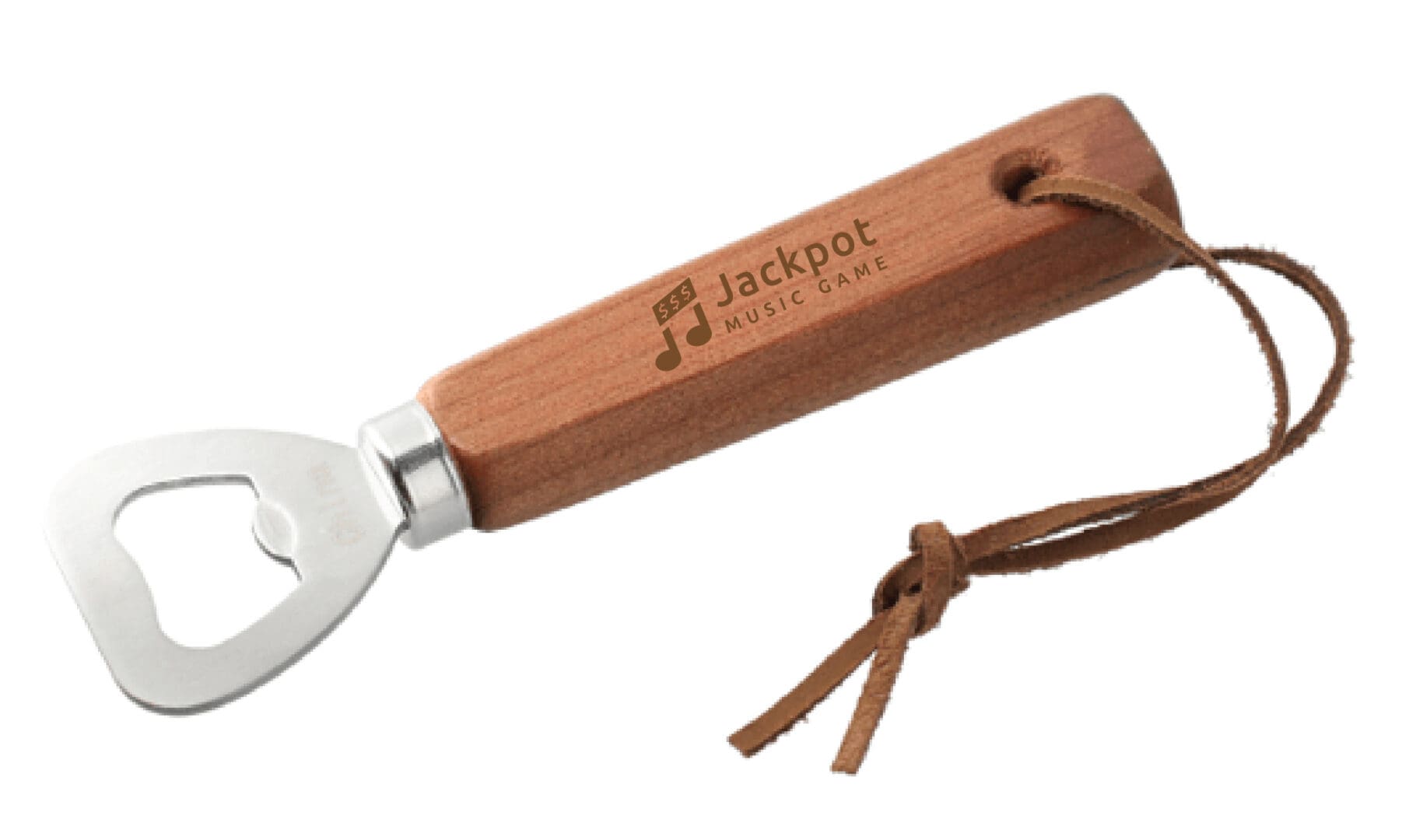 Jackpot Music Game Merch - Wood Bottle Opener